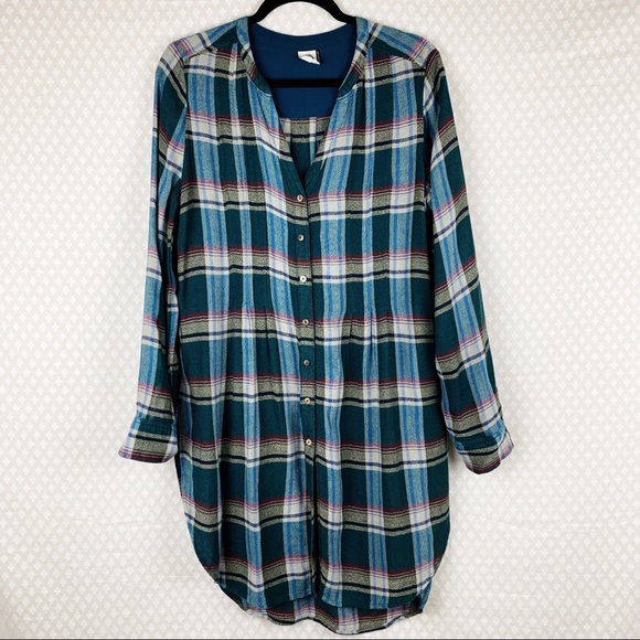 Anthropologie Tops - Anthropologie | Akemi + Kin blue plaid tunic